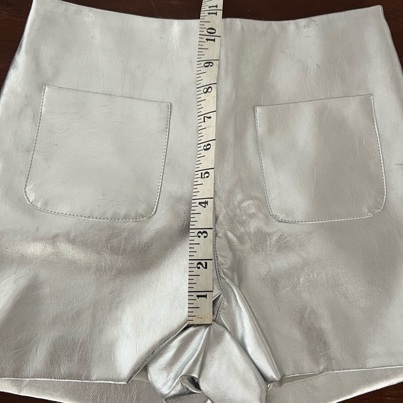 NWT Cloud Ten Faux Metallic Leather Shorts | S - Picture 7 of 13